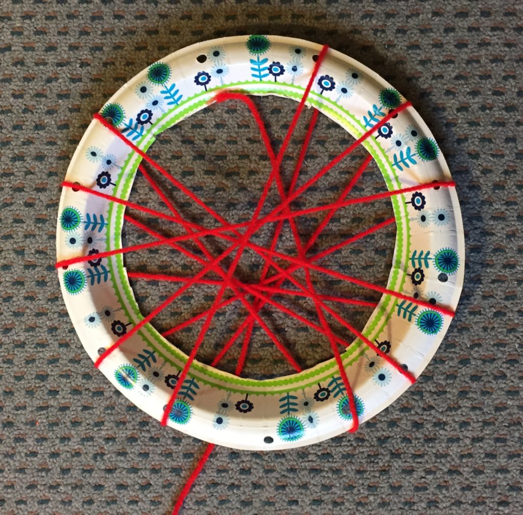 plate with string